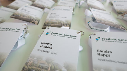 Spatenstich Emil Emscher Namenschilder - Spatenstich - Eventagentur REVIERKÖNIG